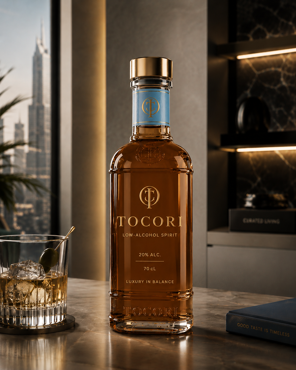 TOCORI Premium Low-Alcohol Rum bottle
